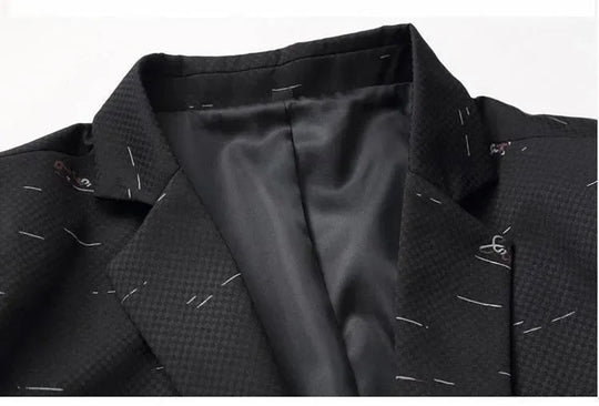 Heidi-Mode | Herren Blazer - Lässiger Blazer mit weißen Drucks