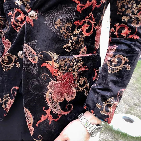 Heidi-Mode | Herren Blazer - Korallenmuster Blazer