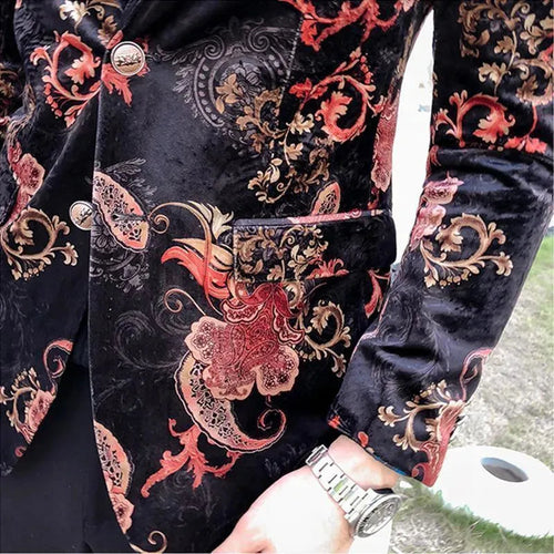 Heidi-Mode | Herren Blazer - Korallenmuster Blazer