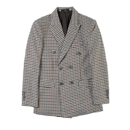 Heidi-Mode | Herren Blazer - Doppelreihiger Hahnentritt-Blazer