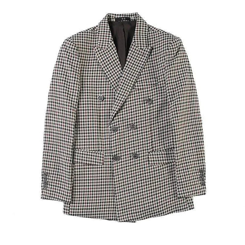Heidi-Mode | Herren Blazer - Doppelreihiger Hahnentritt-Blazer