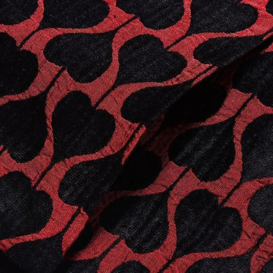 Heidi-Mode | Herren Blazer - Roter Reverskragen Smoking Blazer