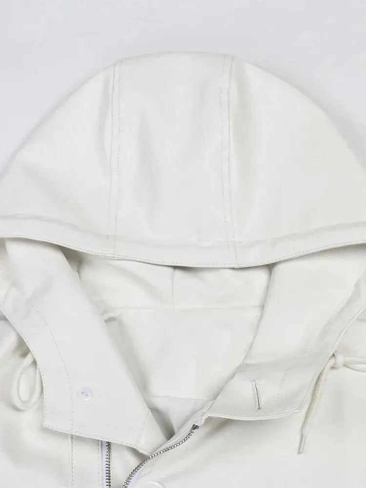 Heidi-Mode | Herren Kapuzenlose Lederübercoat