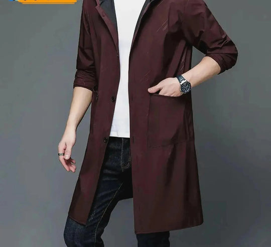 Heidi-Mode | Herren Kapuzen Wasserdichter Regenmantel