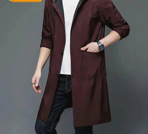 Heidi-Mode | Herren Kapuzen Wasserdichter Regenmantel