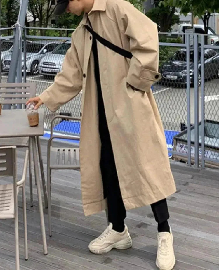 Heidi-Mode | Herren Lange Übergroße Steppjacke