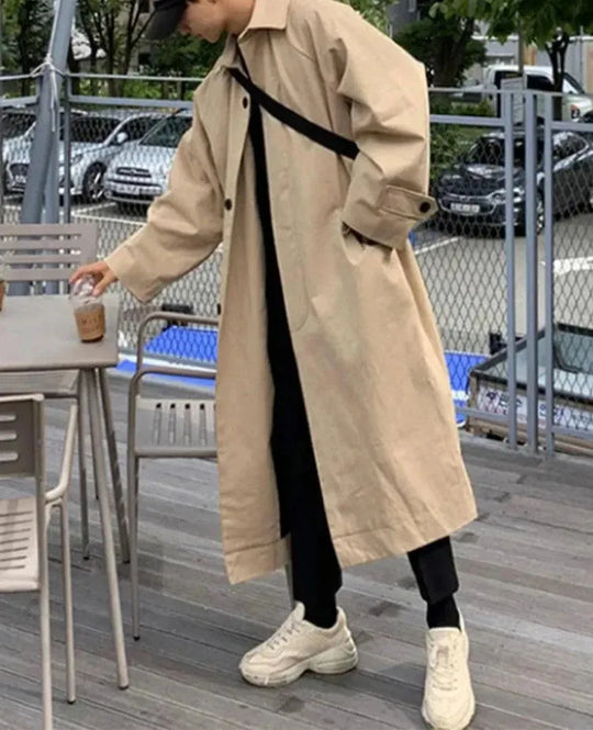 Heidi-Mode | Herren Lange Übergroße Steppjacke