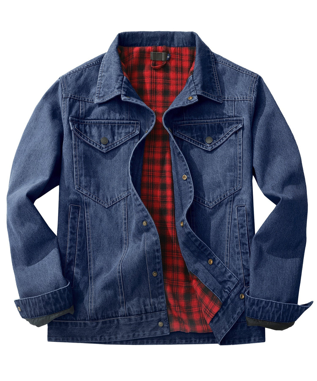 Heidi-Mode | Herren Denim Wandererjacke - Flanell gefüttert