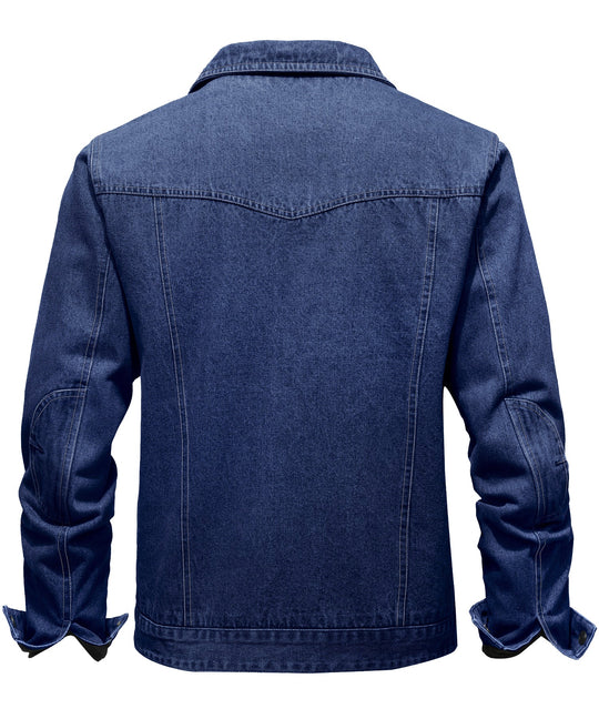 Heidi-Mode | Herren Denim Wandererjacke - Flanell gefüttert