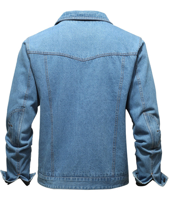 Heidi-Mode | Herren Denim Wandererjacke - Flanell gefüttert