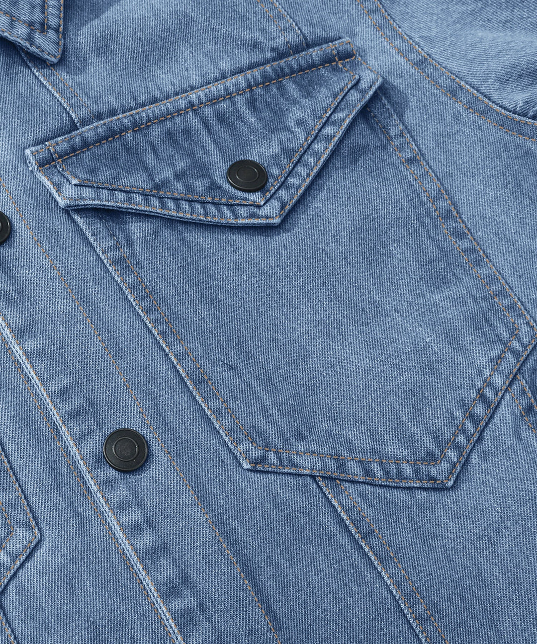 Heidi-Mode | Herren Denim Wandererjacke - Flanell gefüttert
