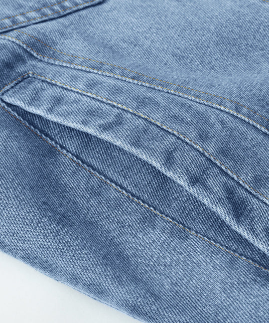 Heidi-Mode | Herren Denim Wandererjacke - Flanell gefüttert