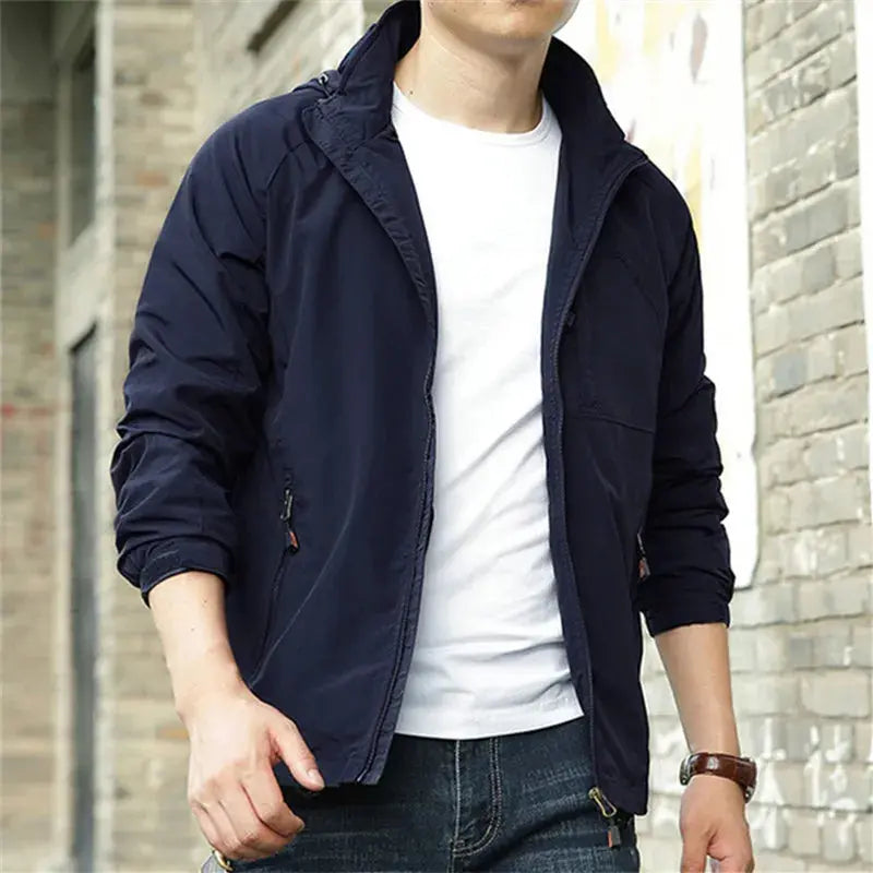 Heidi-Mode | Herren Leichtgewicht Atmungsaktive Ganzjahresjacke