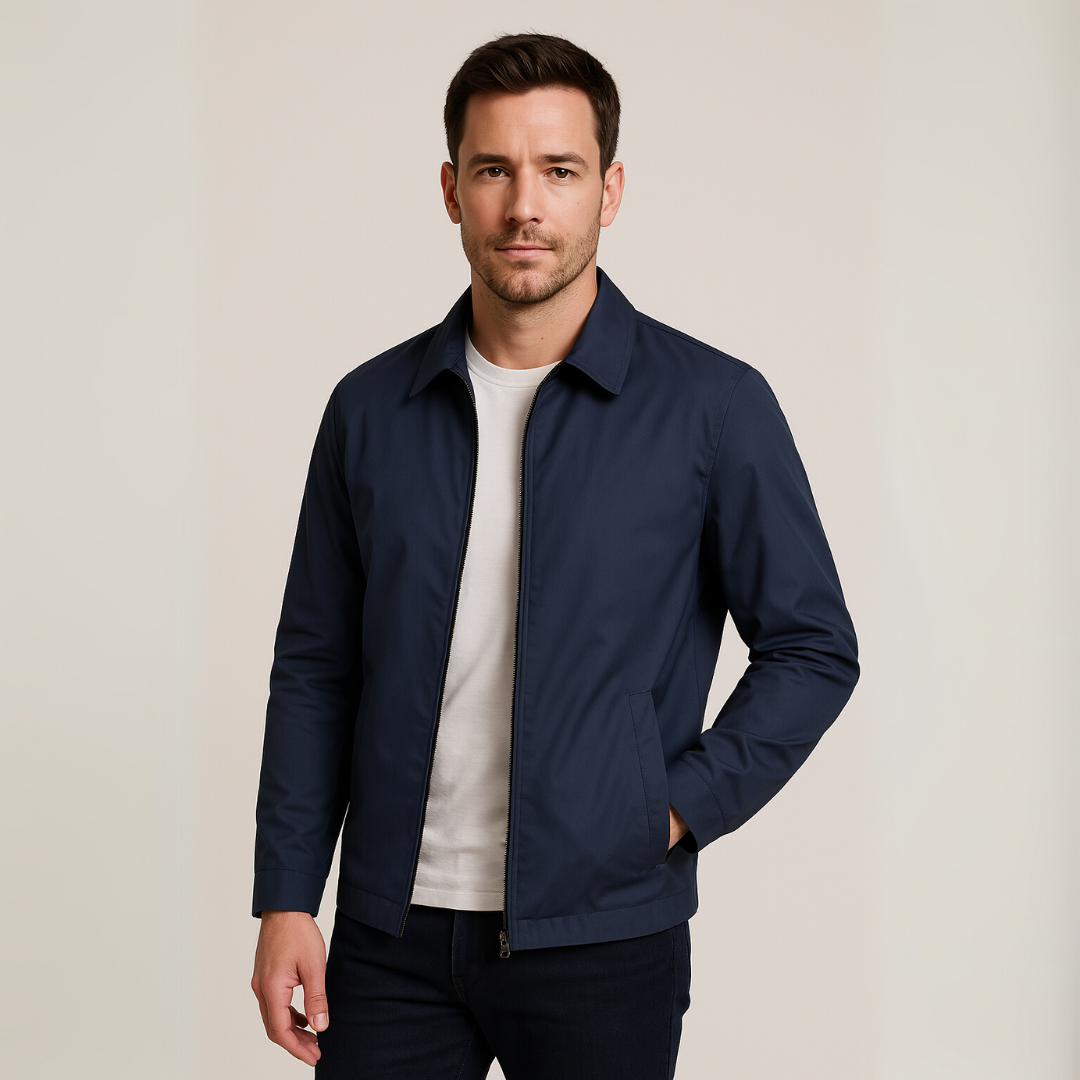 Heidi-Mode | Herren Leichte Baumwolljacke mit kariertem Futter
