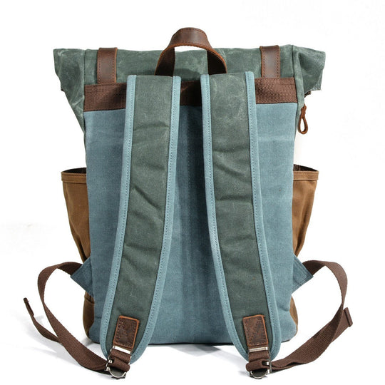 Heidi-Mode | Canvas Rolltop Rucksack Lundastyle Nachhaltig und Stilvoll für Abenteurer