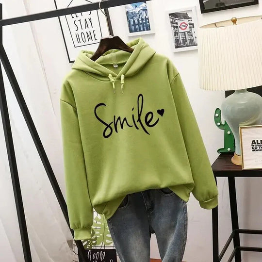 Heidi-Mode | Bequemer "Smile" Grafik Hoodie