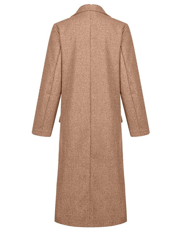 Heidi-Mode | Stilvolle Lange Mantel Herbst Jacke mit Knöpfen