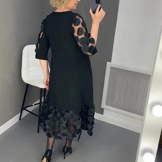 Heidi-Mode | Elegante Schwarze Kleid für Frauen