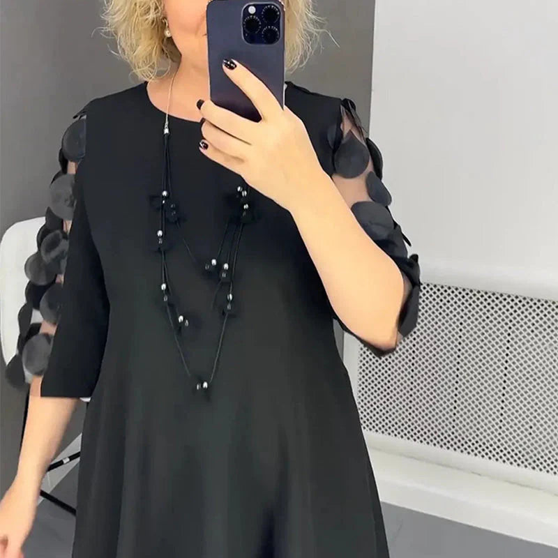 Heidi-Mode | Elegante Schwarze Kleid für Frauen