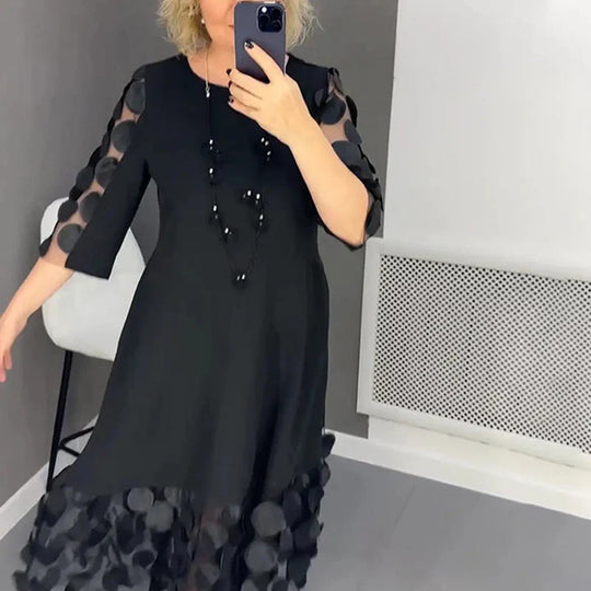 Heidi-Mode | Elegante Schwarze Kleid für Frauen