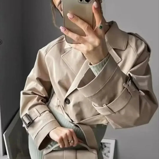 Heidi-Mode | Stylischer Damen Trenchcoat Kurz