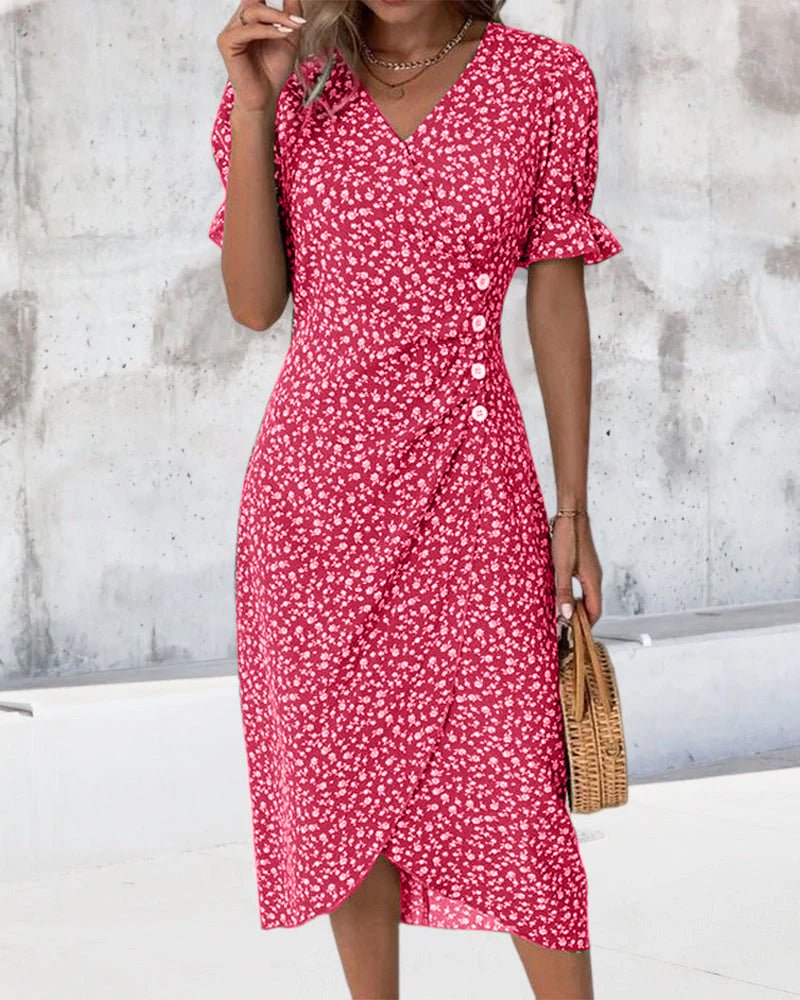 Heidi-Mode | Sommerkleid Bunte Blumen, Leicht, Bequem und Stylisch