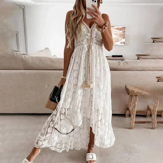Heidi-Mode | Elegantes und Bequemes Boho-Spitzenkleid für Damen