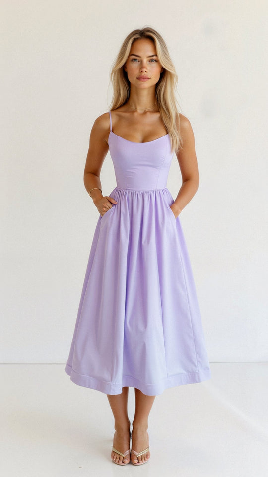 Heidi-Mode | Elegantes Ärmelloses Midikleid für Damen