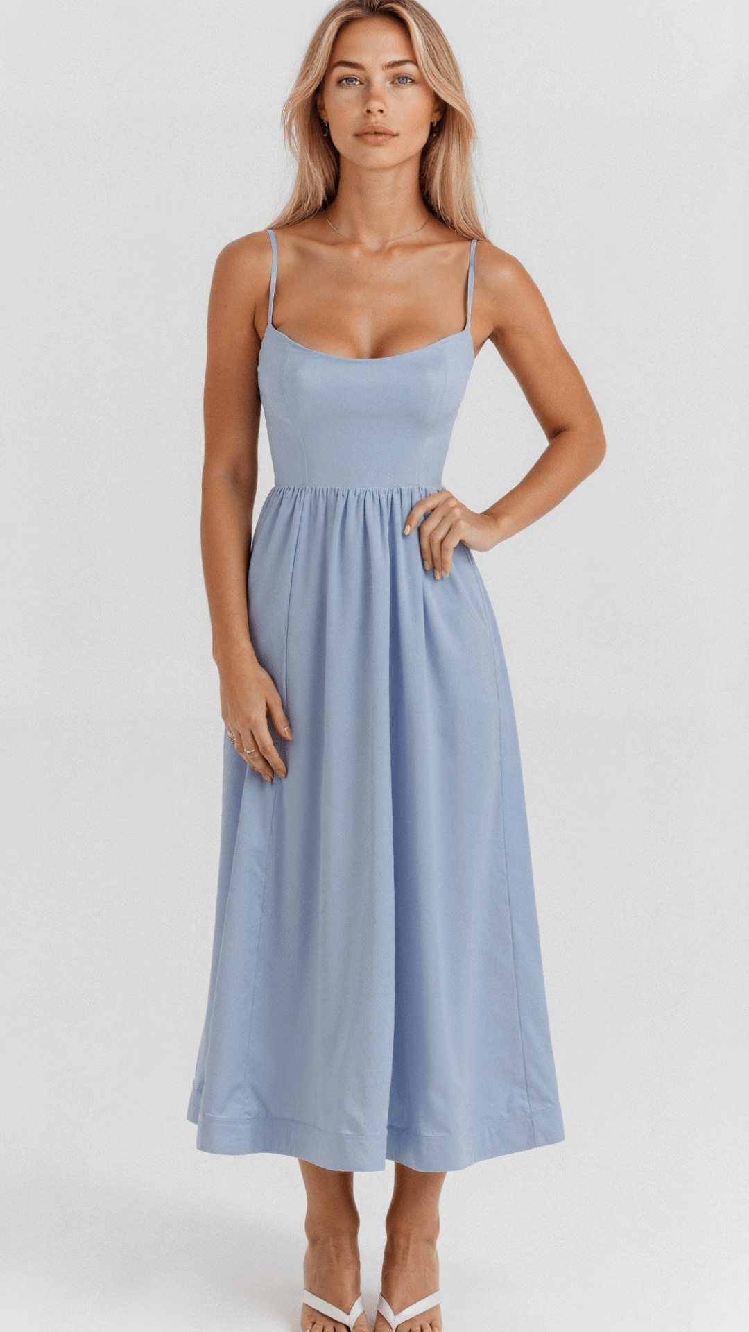 Heidi-Mode | Elegantes Ärmelloses Midikleid für Damen