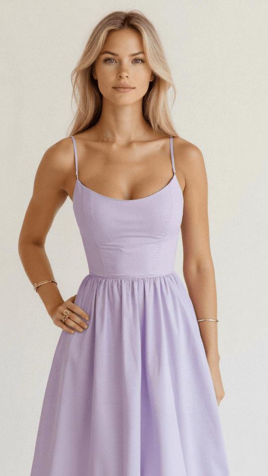 Heidi-Mode | Elegantes Ärmelloses Midikleid für Damen