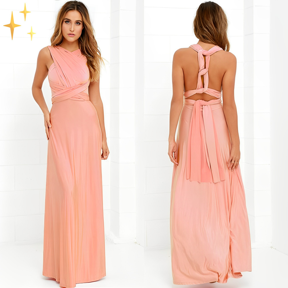 Heidi-Mode | Maxi Wickelkleid für Damen Elegant & Komfortabel