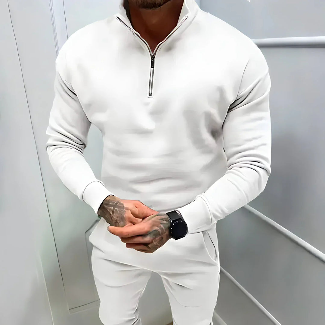 Heidi-Mode | Muskel Fit Halbzip Pullover - Stilvoll & Bequem