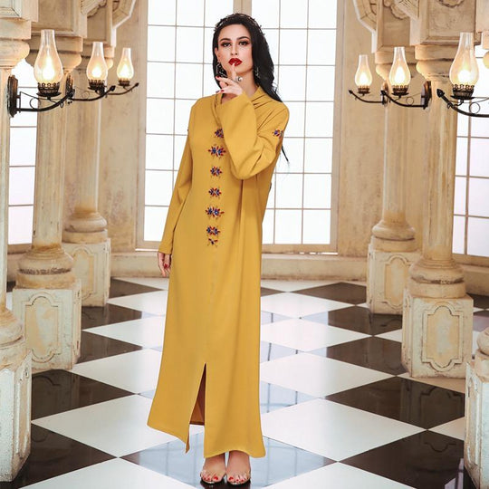 Heidi-Mode | Kapuze Elegante Strass Lange Femme Djellaba Frauen Abaya Kaftan Kleid Jalaba