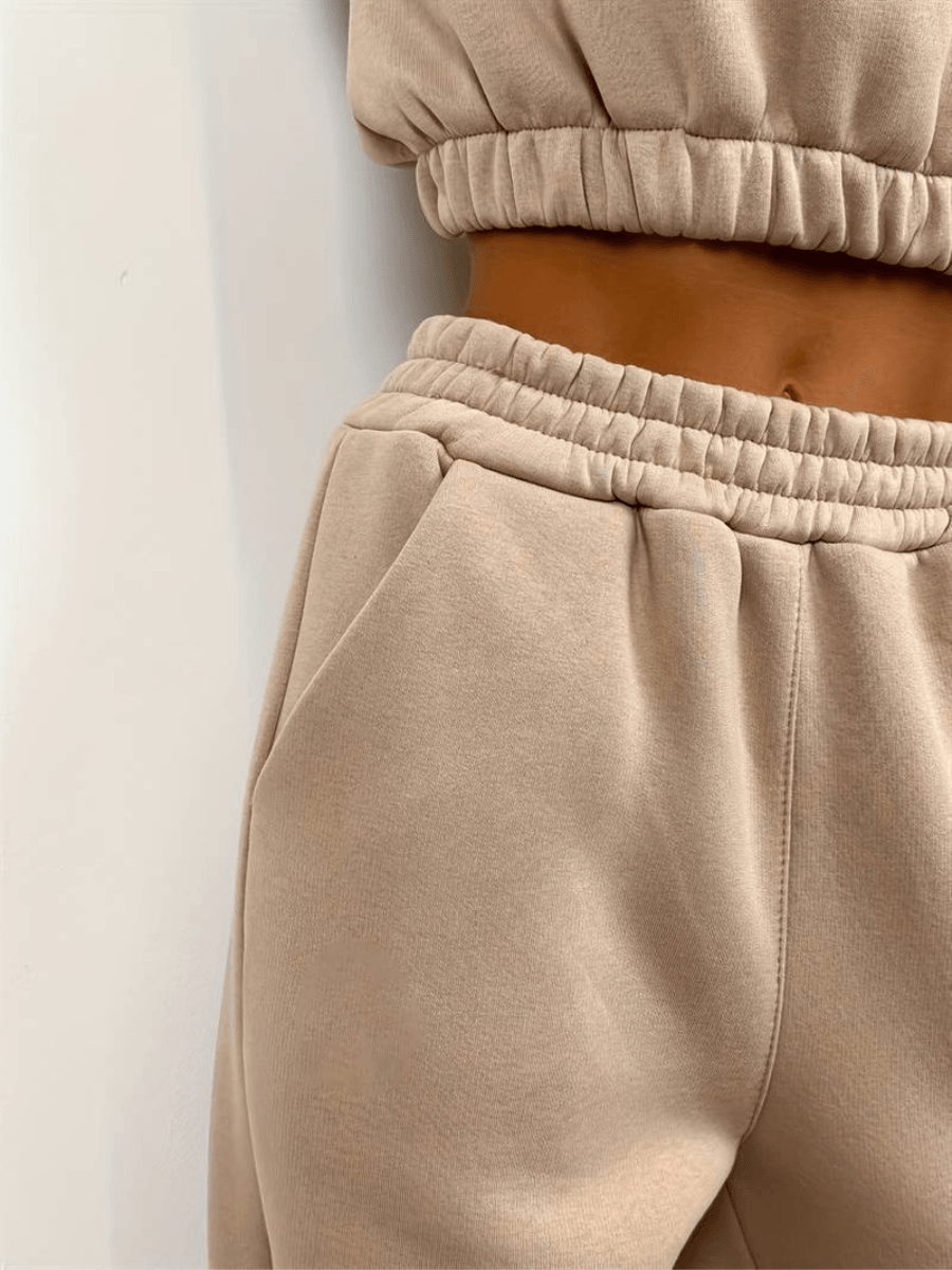 Heidi-Mode | Zip-Up Sweatshirt und Jogger Set für Frauen
