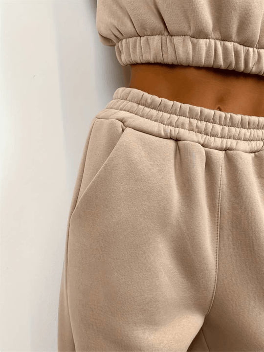 Heidi-Mode | Zip-Up Sweatshirt und Jogger Set für Frauen