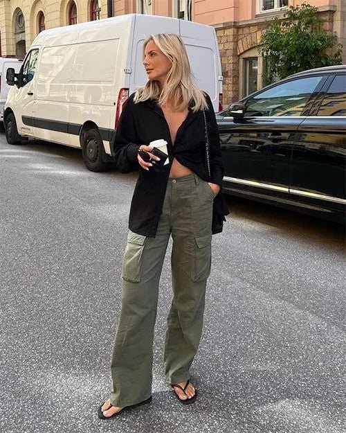 Heidi-Mode | Elegante Cargo-Hosen Im Straight Leg Schnitt
