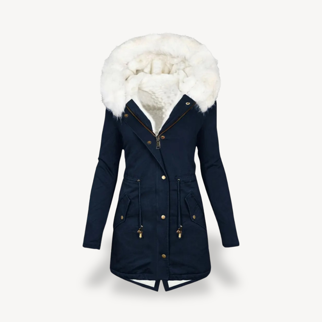 Heidi-Mode | Damen Kunstpelz Kapuzen Parka Jacke