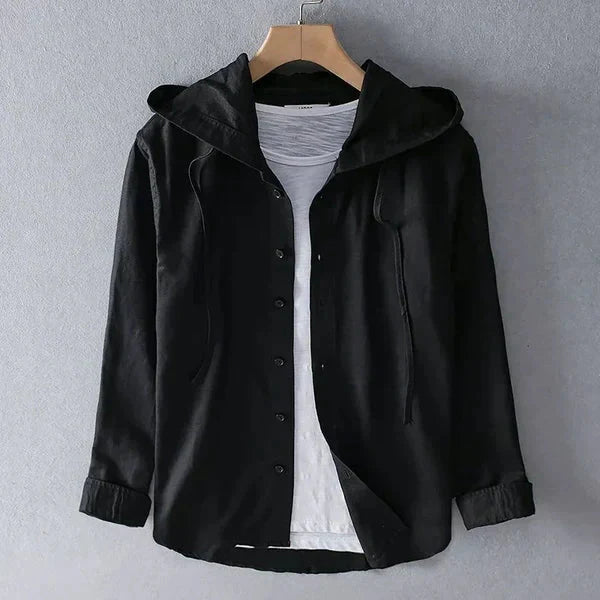 Heidi-Mode | Hoodie aus Leinen mit Langen Ärmeln