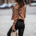 Heidi-Mode | Kurz Geschnittene jacke mit Reißverschluss für Damen