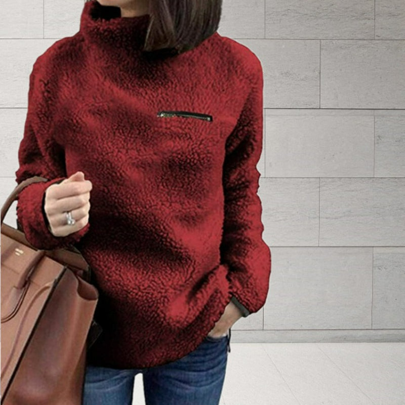 Heidi-Mode |  Winter Super weich und bequem solide Farbe Rollkragenpullover Frauen