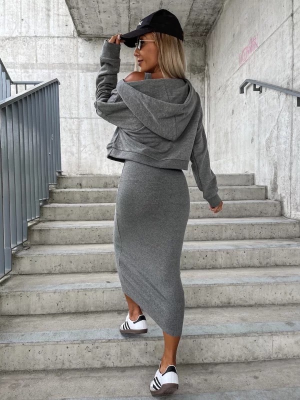 Heidi-Mode - Kleid und Sweatshirt Set