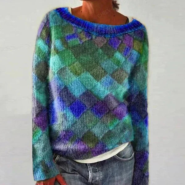 Heidi-Mode | Buntes Trendiges Design Damenpullover
