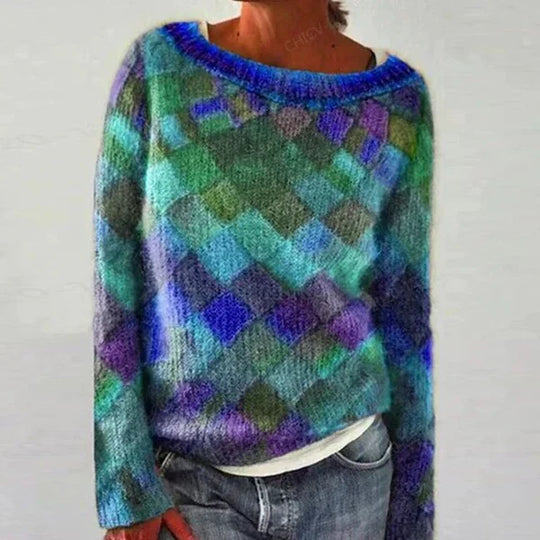 Heidi-Mode | Buntes Trendiges Design Damenpullover