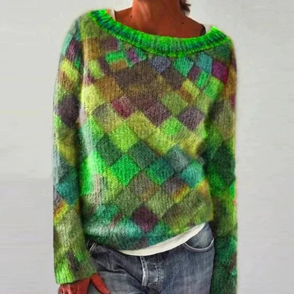 Heidi-Mode | Buntes Trendiges Design Damenpullover