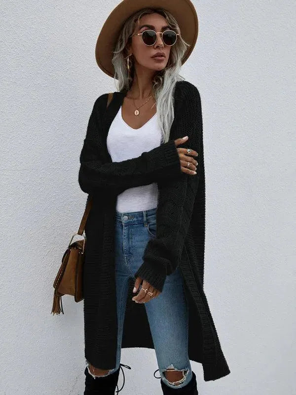 Heidi-Mode | Strick Lang Frauen Strickjacke Pullover