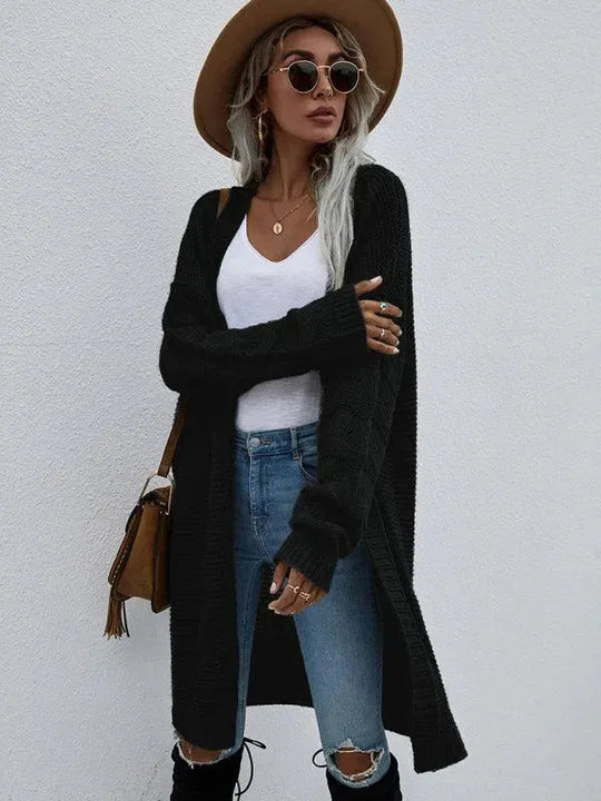 Heidi-Mode | Strick Lang Frauen Strickjacke Pullover