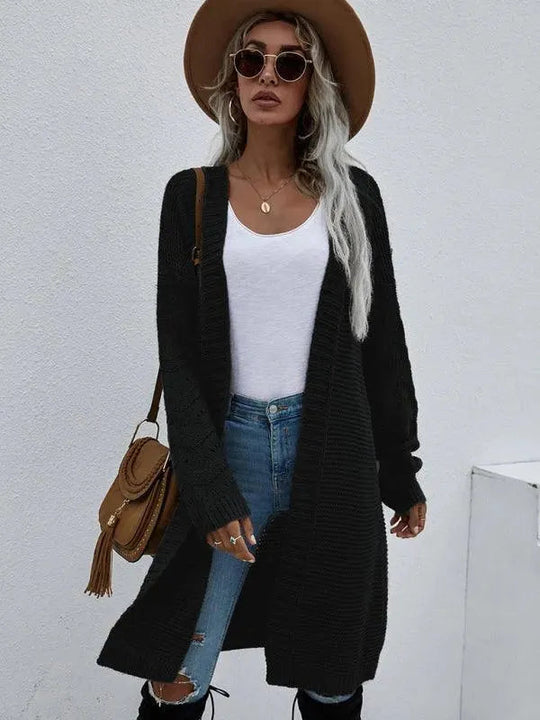 Heidi-Mode | Strick Lang Frauen Strickjacke Pullover