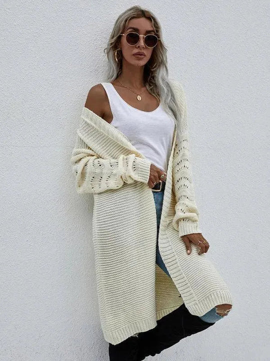 Heidi-Mode | Strick Lang Frauen Strickjacke Pullover