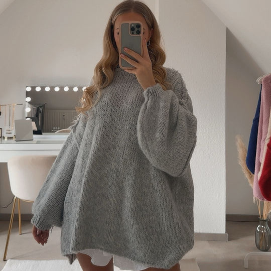 Heidi-Mode | Luxuriöser Übergroßer Strickpullover