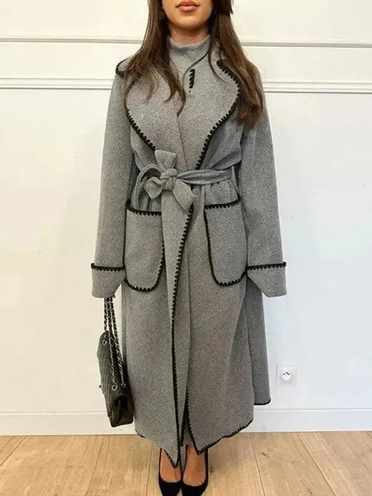 Heidi-Mode | Oversized Gürtelter Frauen Trenchcoat